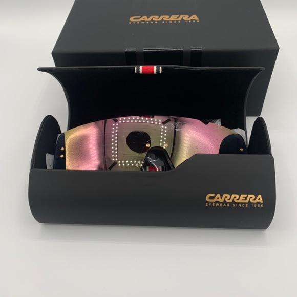 Carrera Flaglab 12 Pink Mirror Black Special Edition Sunglasses